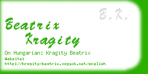 beatrix kragity business card